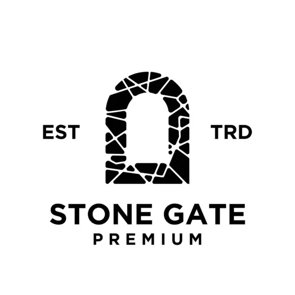 Stone House Logo Tasarım Örnekleme Şablonu — Stok Vektör