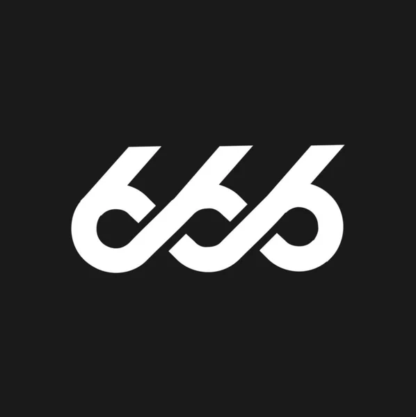 Иконка 666 Букв — стоковый вектор
