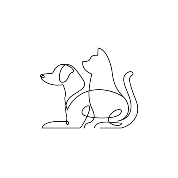 猫狗行单个图标设计图例模板 — 图库矢量图片
