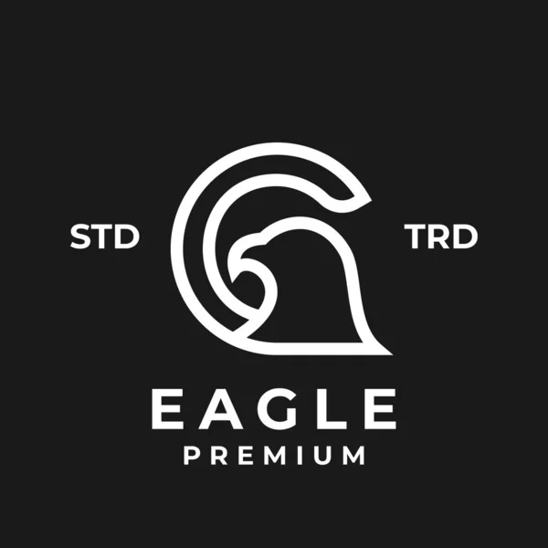 Eagle Letter Icon Design Illustration Template — Stock Vector