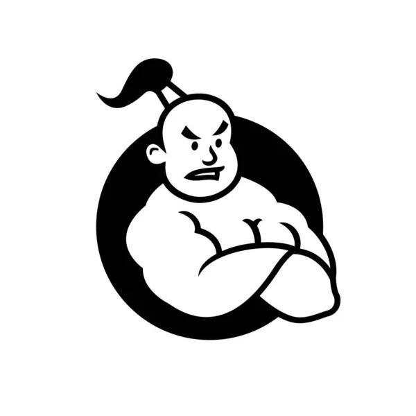 Genie Mascot Icon Design Illustration Template — Stock Vector