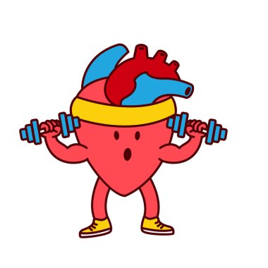 Yer altı organı Şirin egzersiz maskot çizimi şablonu