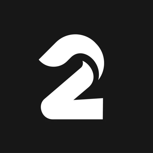Zwei Logo Buchstaben Monogramm Minimale Moderne Design Vorlage — Stockvektor