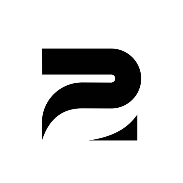 Две Монограммы Логотипом Минимальный Современный Шаблон — стоковый вектор