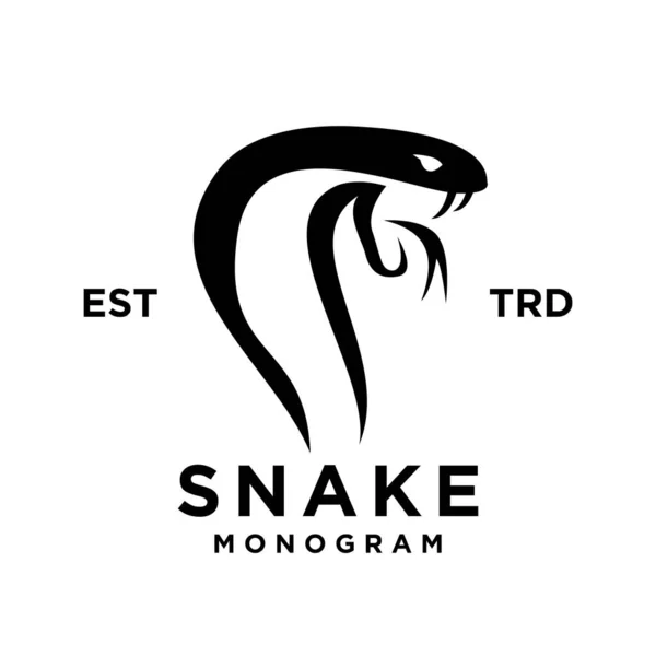 Ilustración Del Diseño Del Icono Cobra Snake — Vector de stock