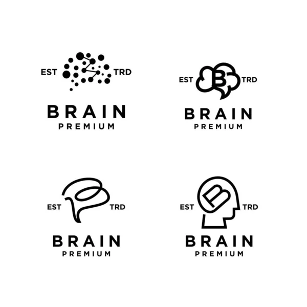 Premium Vector  Brain test logo design template