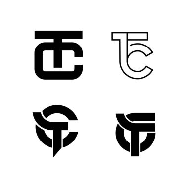 tc ct harf simgesi tasarım örnekleme şablonu