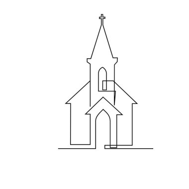 Kilisenin tek ve sürekli çizgi resimleme şablonu
