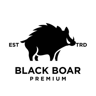 Yaban domuzu tasarım resimleme şablonu