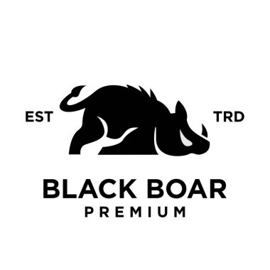 Yaban domuzu tasarım resimleme şablonu