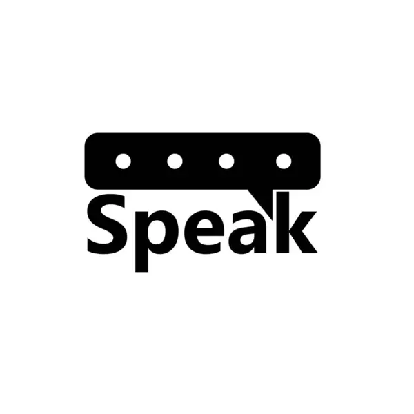 Talk Speech Chat Letter Logo Icon Design Template — Stock Vector