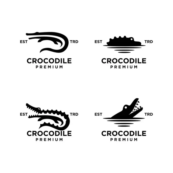 Crocodile Icon Design Illustration Template — Stock Vector