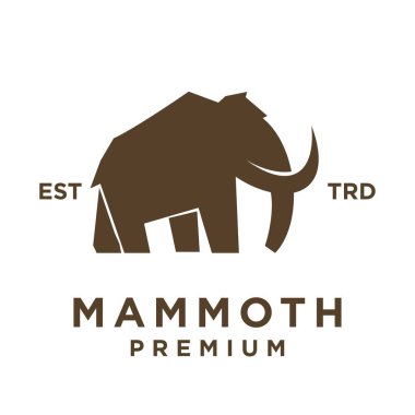 Mamut simge tasarımı ikon resimleme şablonu