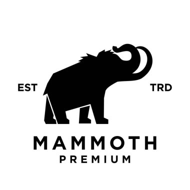 Mamut simge tasarımı ikon resimleme şablonu