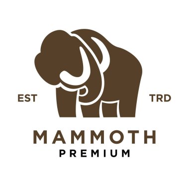 Mamut simge tasarımı ikon resimleme şablonu