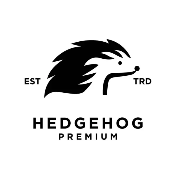 Hedgehog Ícone Design Ilustração Modelo — Vetor de Stock