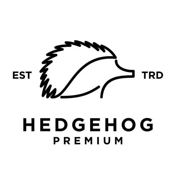Hedgehog Icon Design Illustration Template — Stock Vector