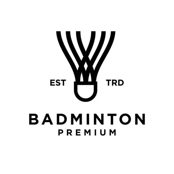 Badminton Abstract Icon Design Illustration Template — Stock Vector