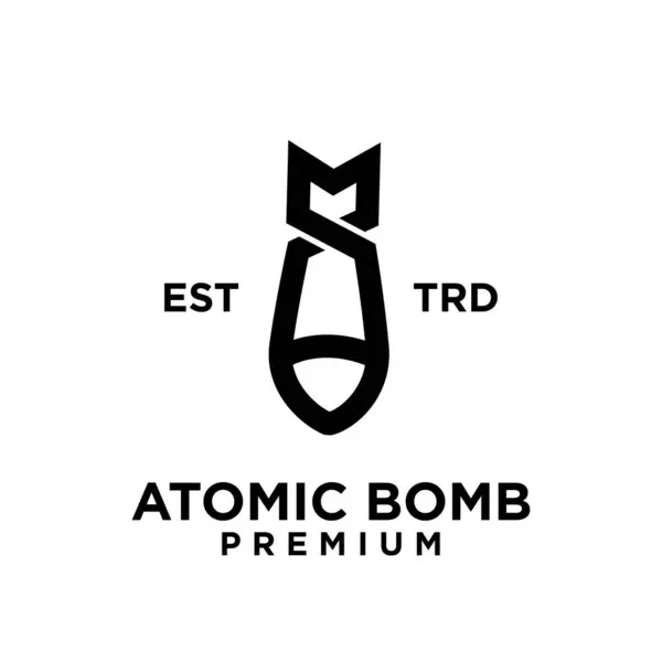 Шаблон Рисунка Иконки Атомной Бомбы — стоковый вектор