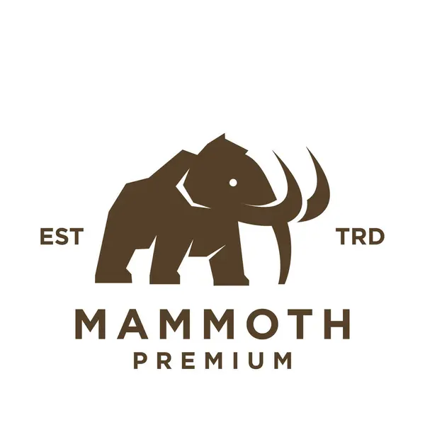 Mammoth Icon Design Icon Illustration Template — Stock Vector