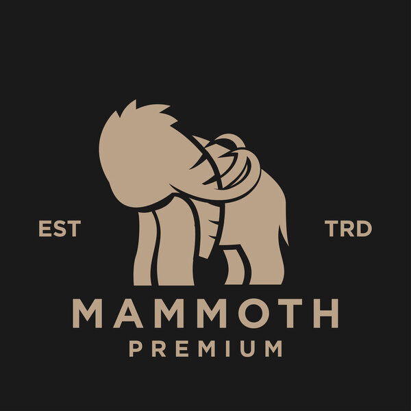 Mammoth icon design icon illustration template