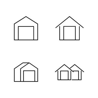 Depo satırı simge tasarımı örnekleme şablonu