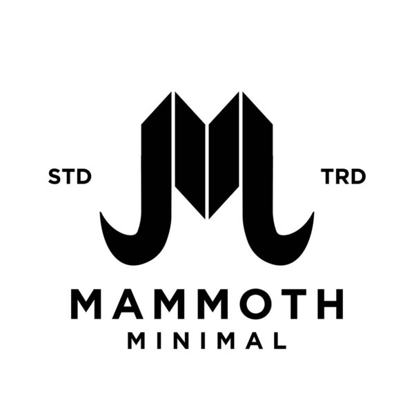 Mammoth M initial letter design template