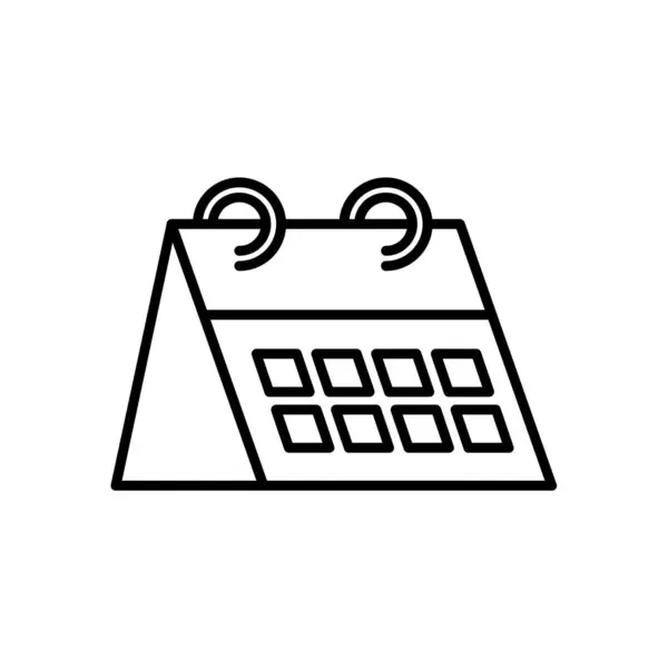 Šablona Pro Ilustraci Návrhu Ikon Kalendáře — Stockový vektor