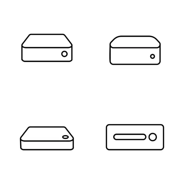 Mini Line Icon Design Illustration Template — Stock Vector