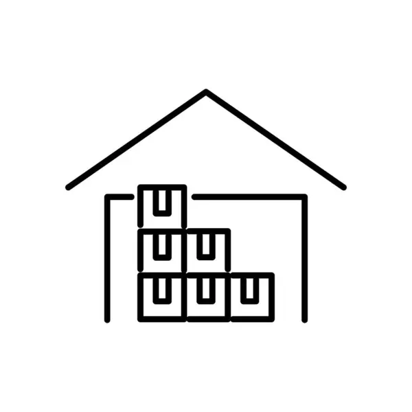 仓库行图标设计示例模板 — 图库矢量图片
