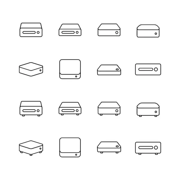 Mini Linie Icon Design Illustration Vorlage lizenzfreie Stockillustrationen