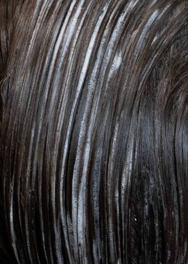 Taze taranmış ıslak saç güzelliği