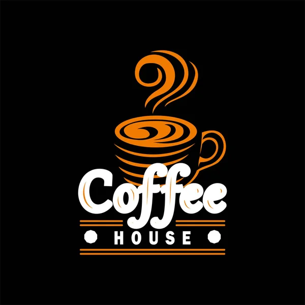 Café Maison Logo Vectro Design — Image vectorielle