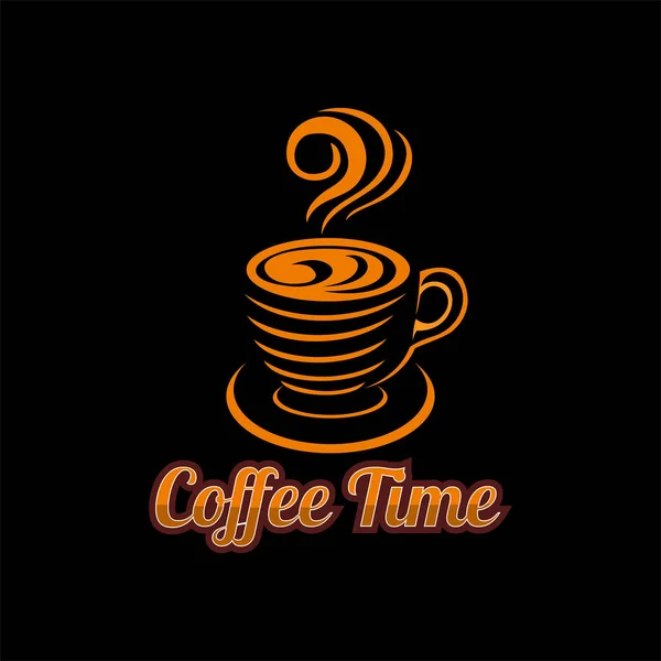 Logo Coffee Time Vector Design — Stock Vector