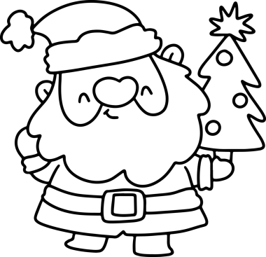 Sevimli çocuklar Noel Sevimli eller Elementlerin resimli kartlarını çizmiş