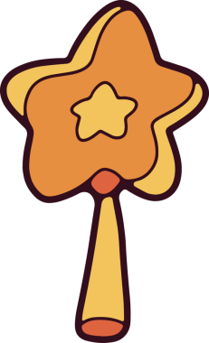 Sevimli çocuklar Noel Sevimli eller Elementlerin resimli kartlarını çizmiş