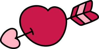 Sevgililer Günü sevimli el çizimleri, dekoratif kartlar için sevimli çizimler.