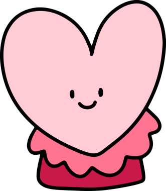 Sevgililer Günü sevimli el çizimleri, dekoratif kartlar için sevimli çizimler.