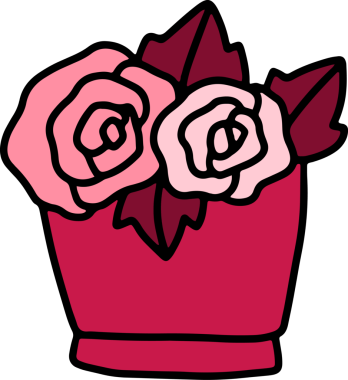 Sevgililer Günü sevimli el çizimleri, dekoratif kartlar için sevimli çizimler.