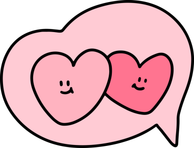 Sevgililer Günü sevimli el çizimleri, dekoratif kartlar için sevimli çizimler.