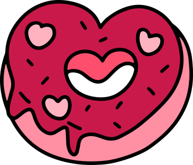 Sevgililer Günü sevimli el çizimleri, dekoratif kartlar için sevimli çizimler.