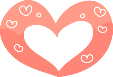 Sevgililer Günü sevimli el çizimleri, dekoratif kartlar için sevimli çizimler.