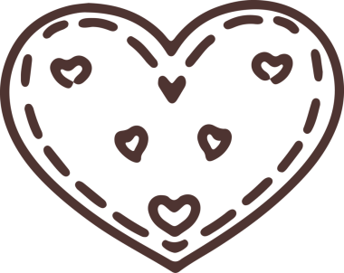 Sevgililer Günü sevimli el çizimleri, dekoratif kartlar için sevimli çizimler.