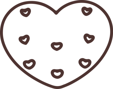 Sevgililer Günü sevimli el çizimleri, dekoratif kartlar için sevimli çizimler.