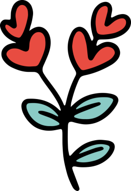 Şirin çizgi film, bahçe, bahar, ağaçlar, çiçekler, bahçe, illüstrasyon, el çizimi