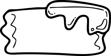 Şirin çizgi film, bahçe, bahar, ağaçlar, çiçekler, bahçe, illüstrasyon, el çizimi