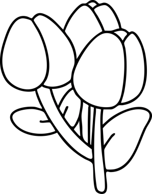 Şirin çizgi film, bahçe, bahar, ağaçlar, çiçekler, bahçe, illüstrasyon, el çizimi