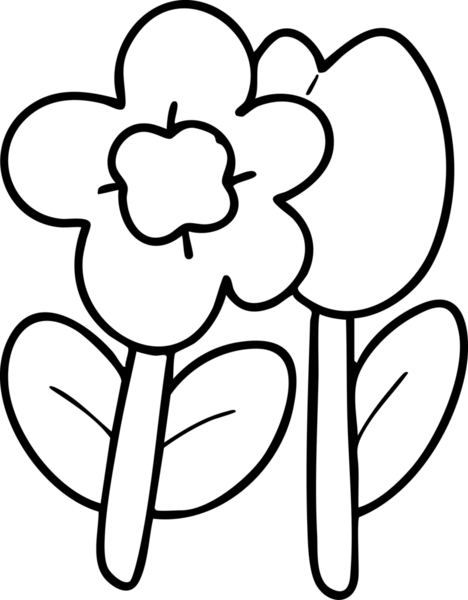 Şirin çizgi film, bahçe, bahar, ağaçlar, çiçekler, bahçe, illüstrasyon, el çizimi