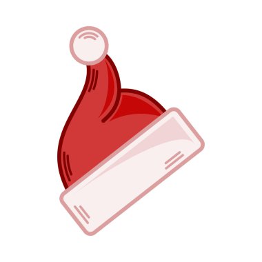 Çizgi film kırmızı Noel Baba çizimi. EPS 10 vektörü