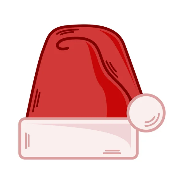 卡通红圣诞帽插图 Eps 10病媒 — 图库矢量图片